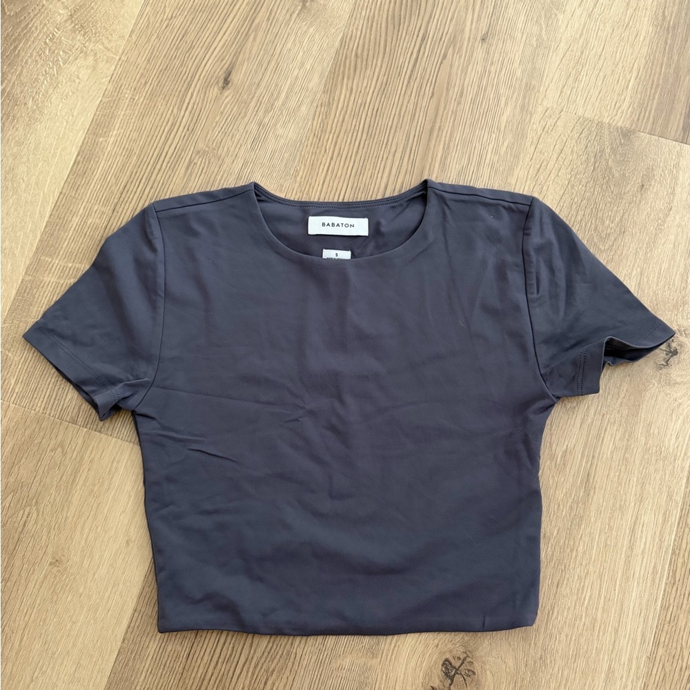 Babaton Charcoal Short Sleeve Tee
